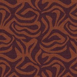 Printed Half Panama YORAM Caramel / Cocoa